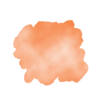 oranje waterverf geklater vorm png