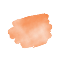 Orange aquarelle éclabousser forme png