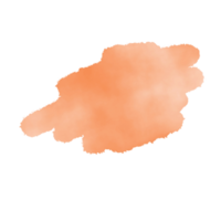 oranje waterverf geklater vorm png