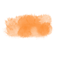 orange akvarell penseldrag png