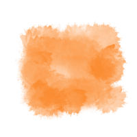 orange akvarell penseldrag png