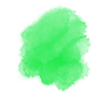 pincelada de aquarela verde png