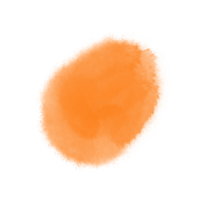 Orange Watercolor Brush Stroke png