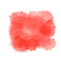 coup de pinceau aquarelle rouge png