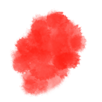 coup de pinceau aquarelle rouge png