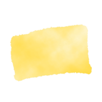 amarelo aguarela Espirrar forma png