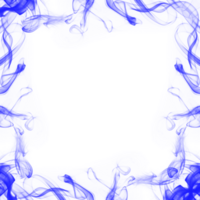 Abstract Blue Smoke Frame png