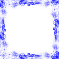 Abstract Blue Smoke Frame png