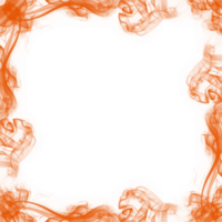 abstrait Orange fumée Cadre png