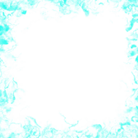 Cyan Frost Blotch Border Frame png