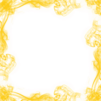 abstrait Jaune fumée Cadre png