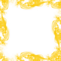 abstrait Jaune fumée Cadre png