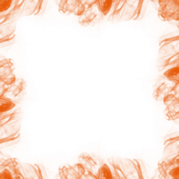 Abstract Orange Smoke Frame png