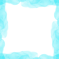 astratto ciano inchiostro telaio png