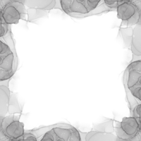 Abstract Black Ink Frame png