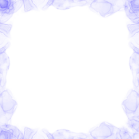 abstrakt blå bläck ram png