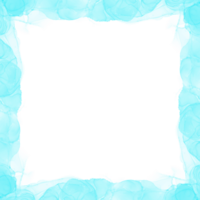 abstrakt cyan bläck ram png