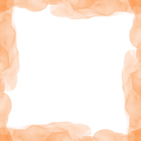 abstrakt orange bläck ram png