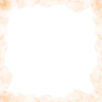 abstrait Orange encre Cadre png