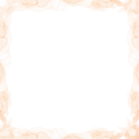 Abstract Orange Ink Frame png