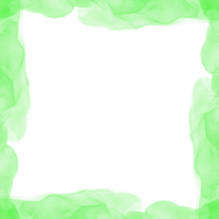 abstract groen inkt kader png