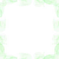 astratto verde inchiostro telaio png