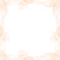 abstrait Orange encre Cadre png