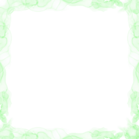 abstract groen inkt kader png