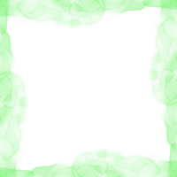 abstract groen inkt kader png