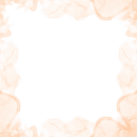 abstrait Orange encre Cadre png