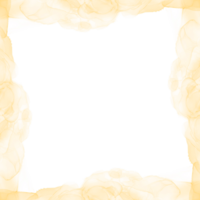 astratto giallo inchiostro telaio png