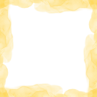 astratto giallo inchiostro telaio png