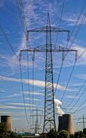 Electrical power pylons photo