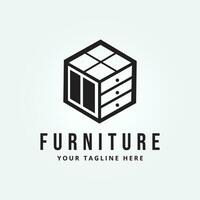 furniture logo icon design vector illustration template