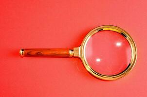 Isolated magnifying glass photo