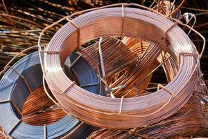 Metal scrap wire and tubing photo