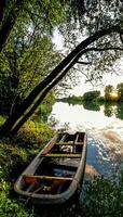 Boat on the river photo