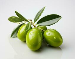 AI Generated Isolated Olive photo with background