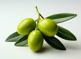 AI Generated Isolated Olive photo with background