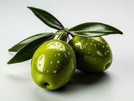 AI Generated Isolated Olive photo with background