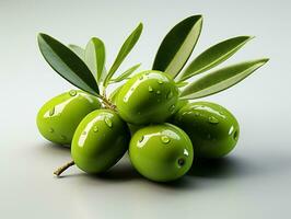 AI Generated Isolated Olive photo with background