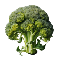 Broccoli isolated on transparent background, created with generative AI png