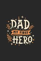 vector fathers day t shirt design