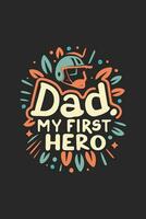 vector fathers day t shirt design