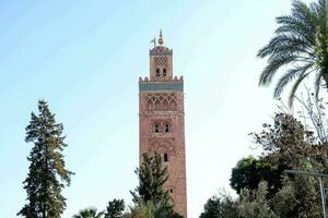 koutoubia mezquita en Marruecos foto