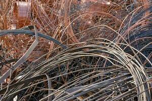 Wire metal scrap photo