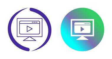 Video Streaming Vector Icon