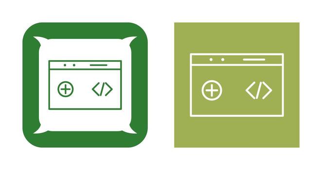 Unique Clean Code Vector Icon