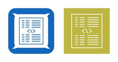 Piece of Code Vector Icon
