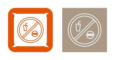 No Food or Drinks Vector Icon